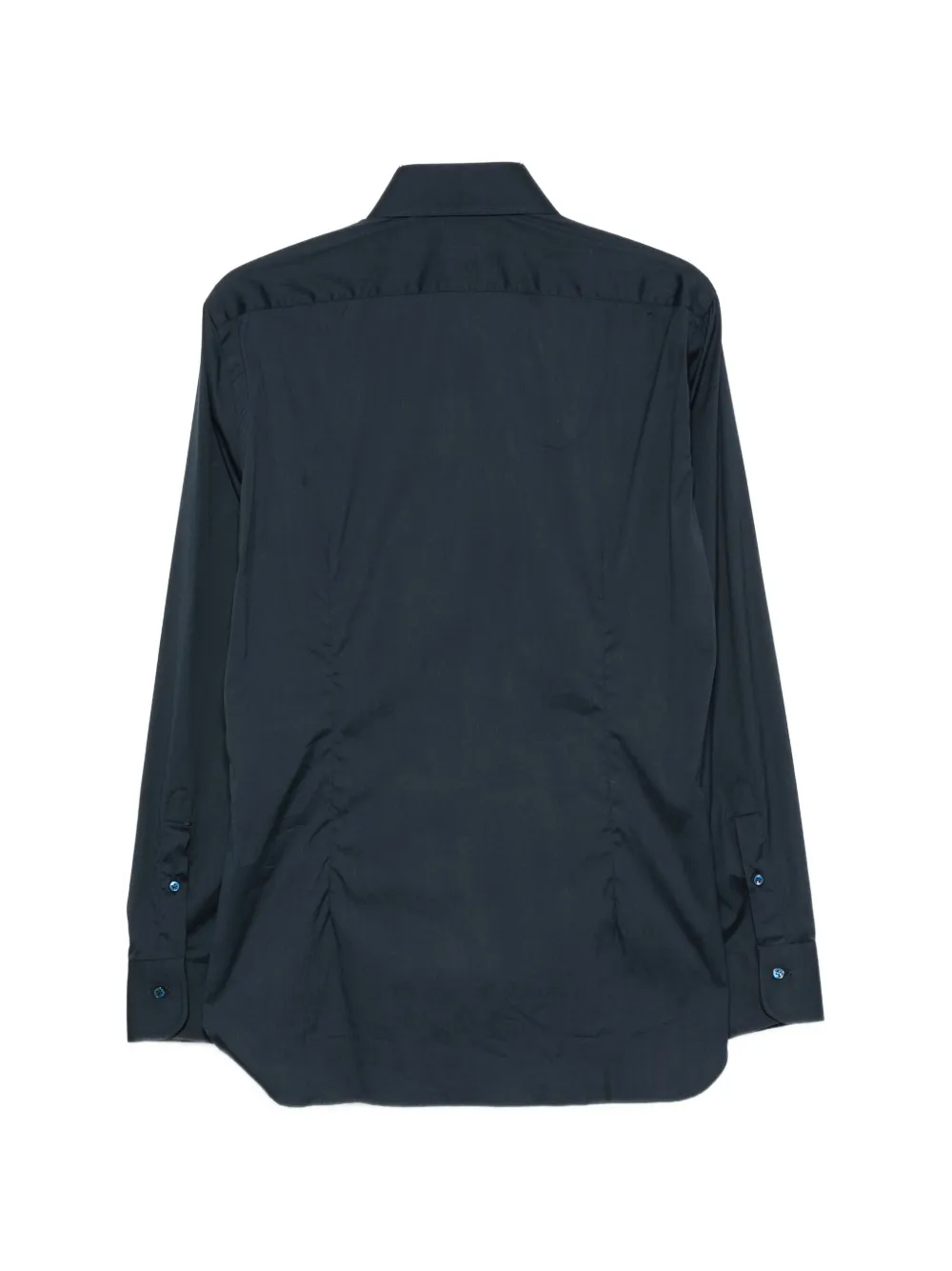 Barba Button-down overhemd met puntkraag Blauw