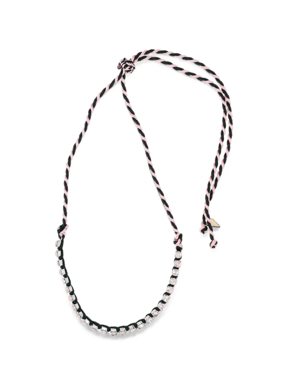 Forte Forte braided crystal-embellished necklace - Nero