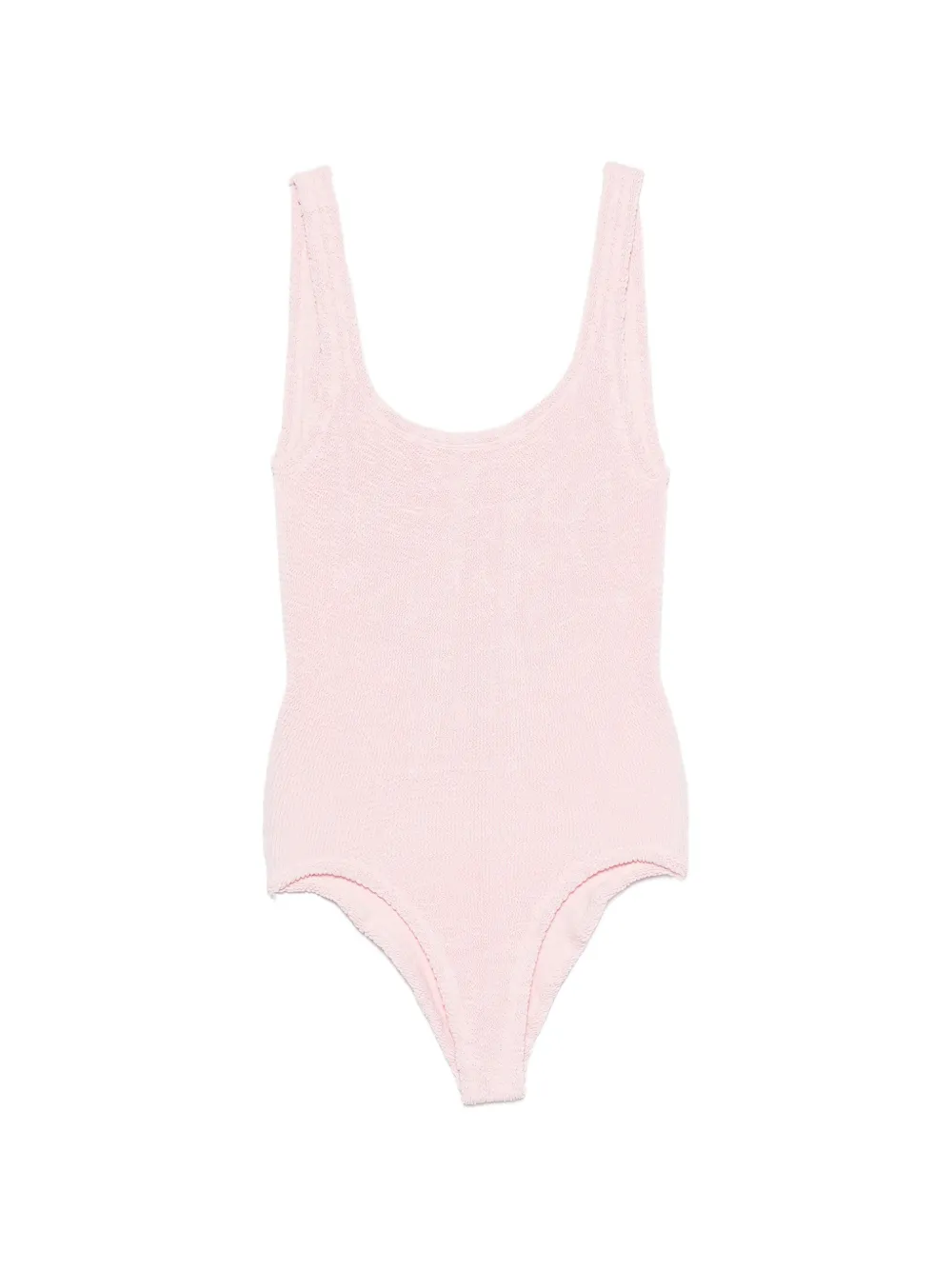Hunza G square-neck swimsuit - Rosa
