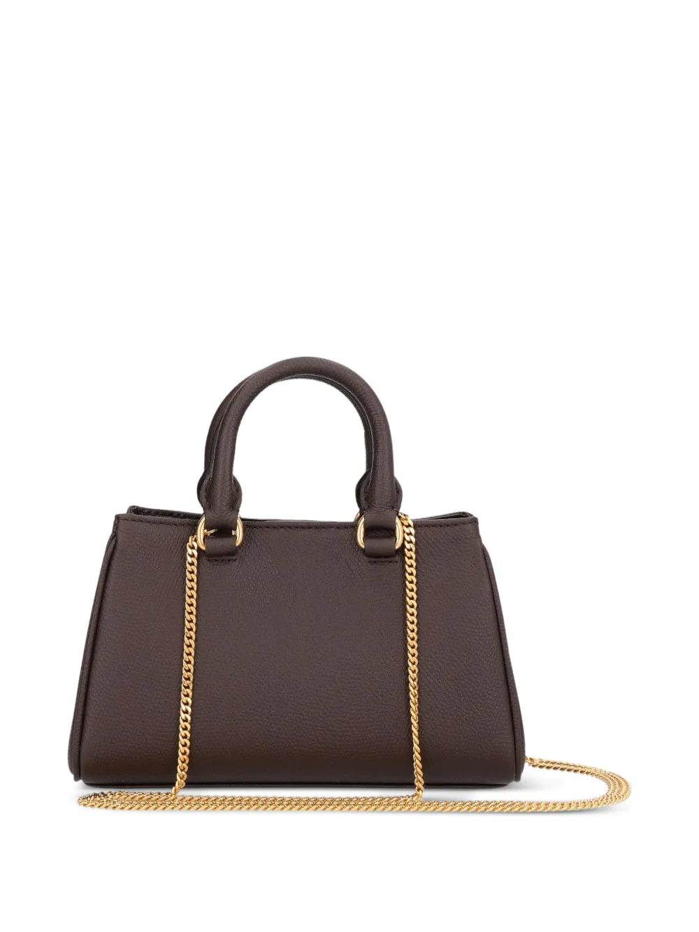Valentino Garavani Vlogo signature mini bag in grainy calfskin Bruin