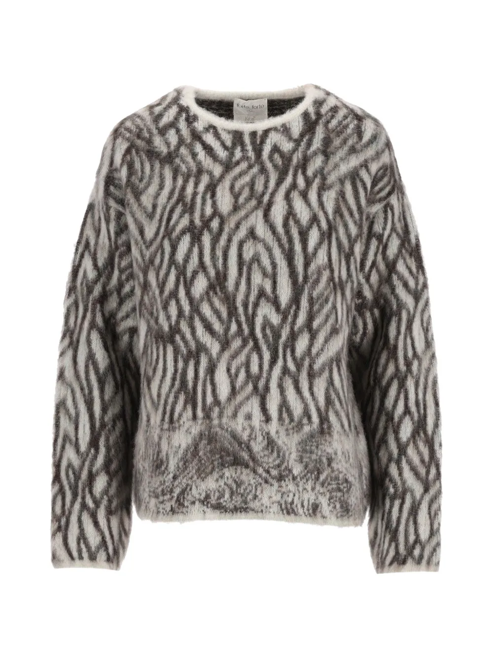 Forte Forte Plumes de Heron jacquard-knit sweater - Nude