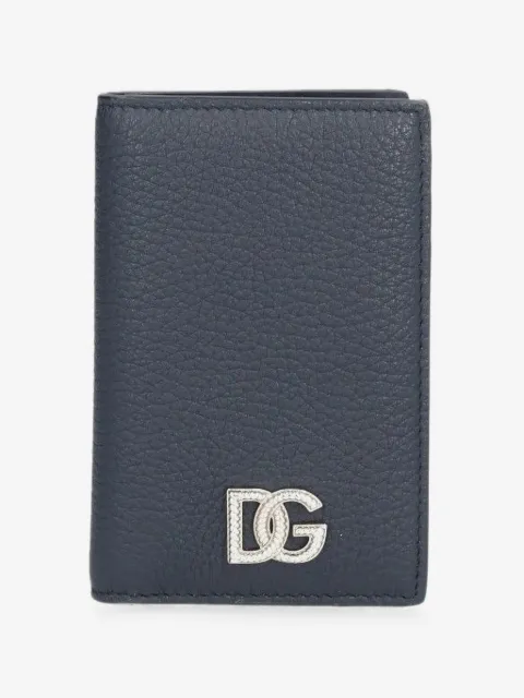 Dolce & Gabbana tarjetero de piel de becerro con logo
