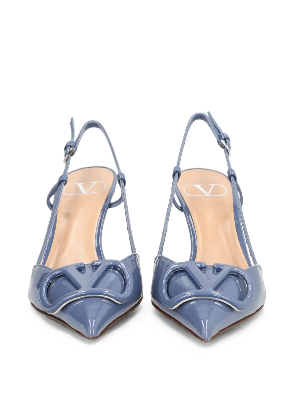 Valentino Garavani VLogo Signature slingback pumps Blauw