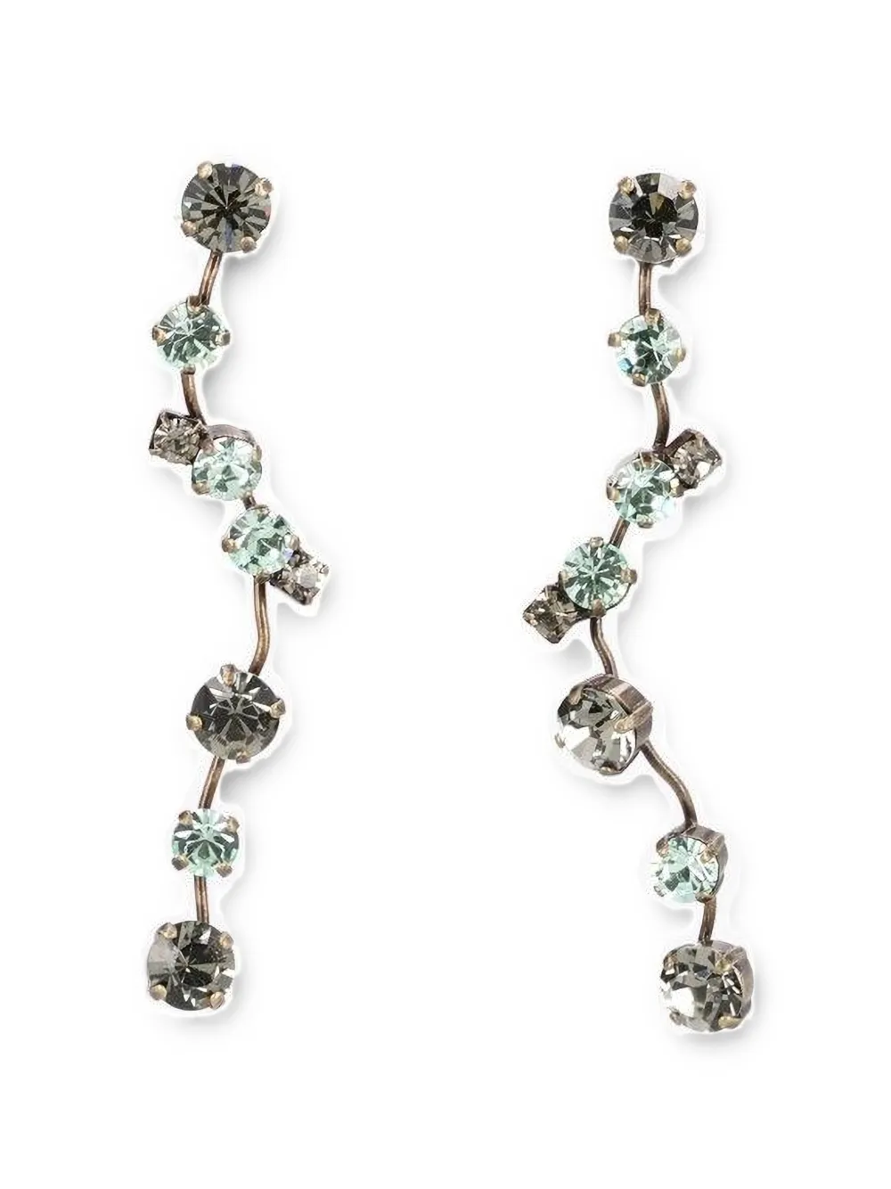 Forte Forte crystal-embellished drop earrings - Oro