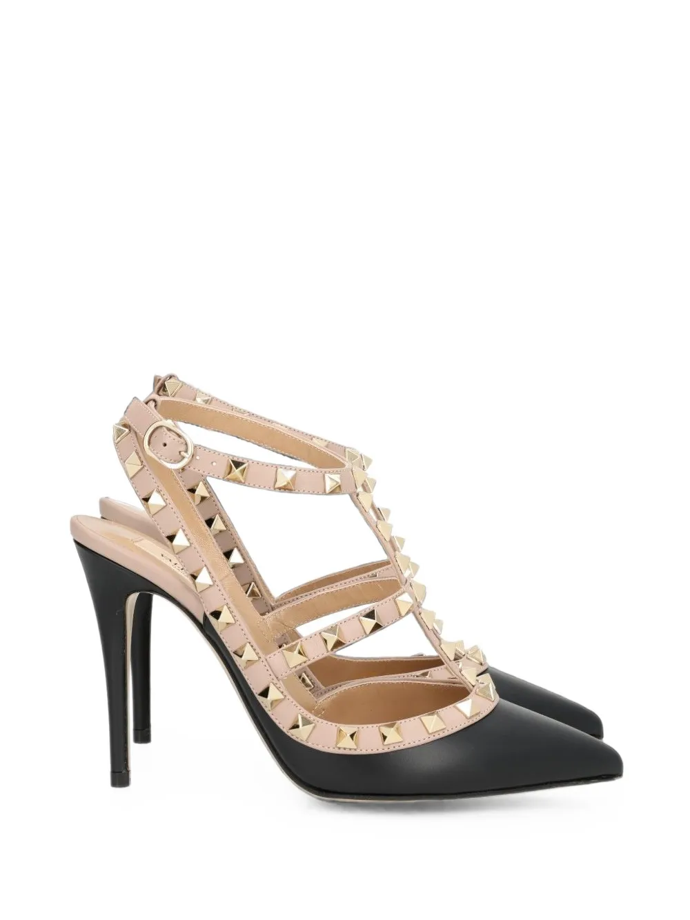 Valentino Garavani Rockstud ankle-strap pumps Zwart
