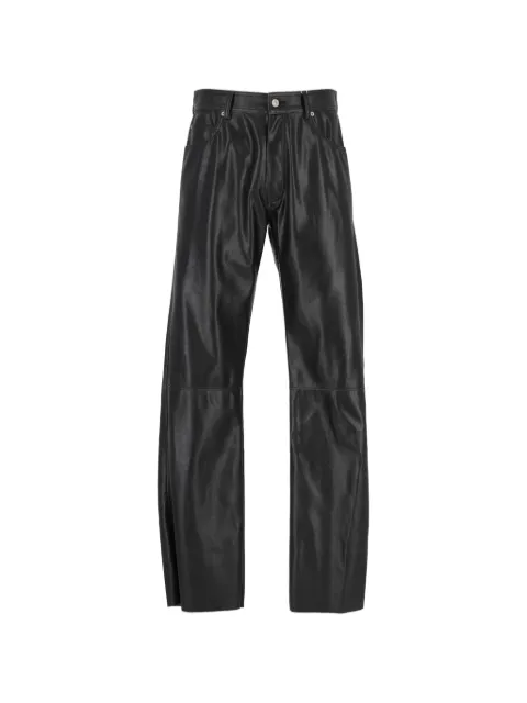 MM6 Maison Margiela leather-effect trousers