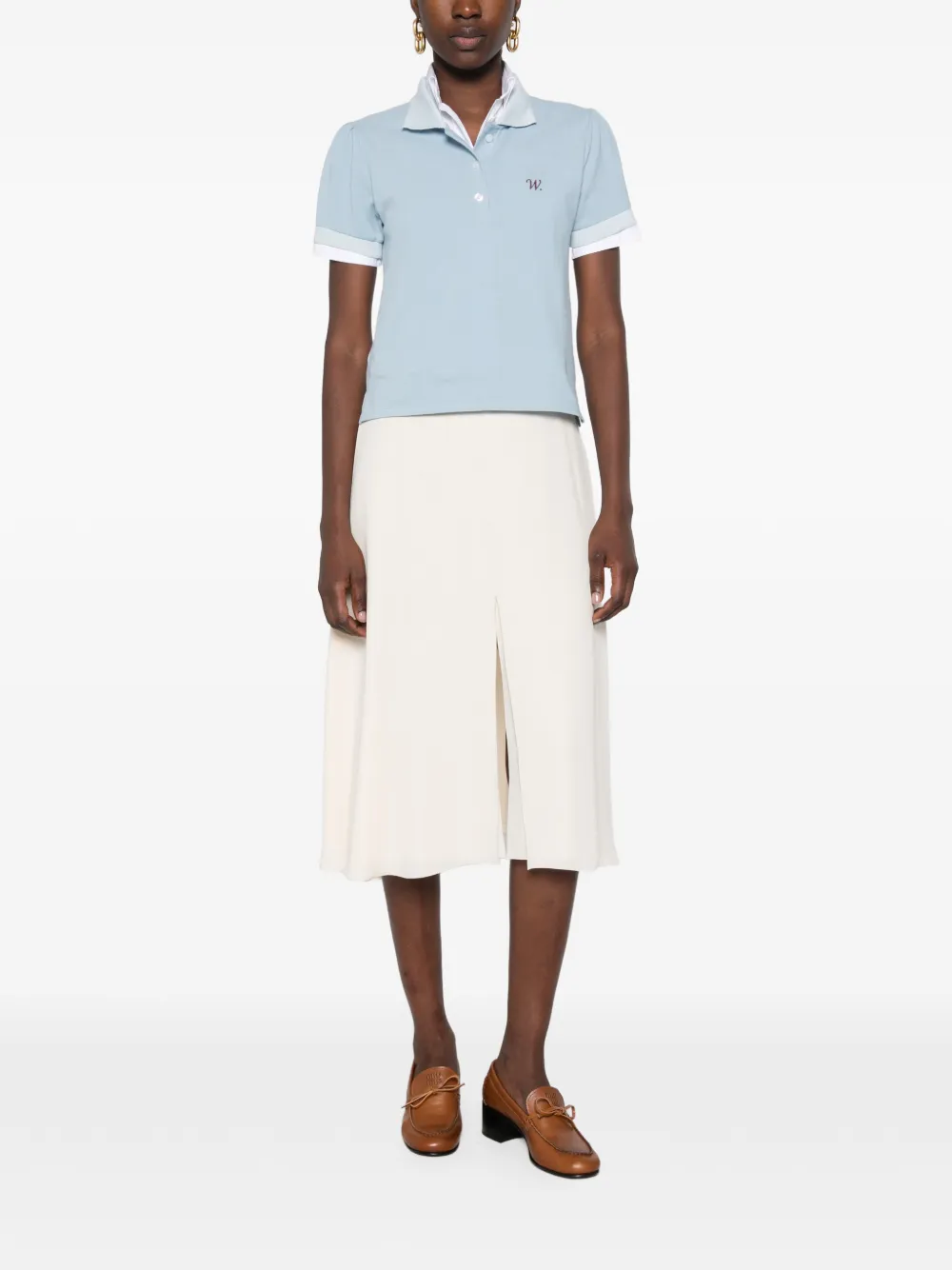 Valentino Garavani Rok met split Beige