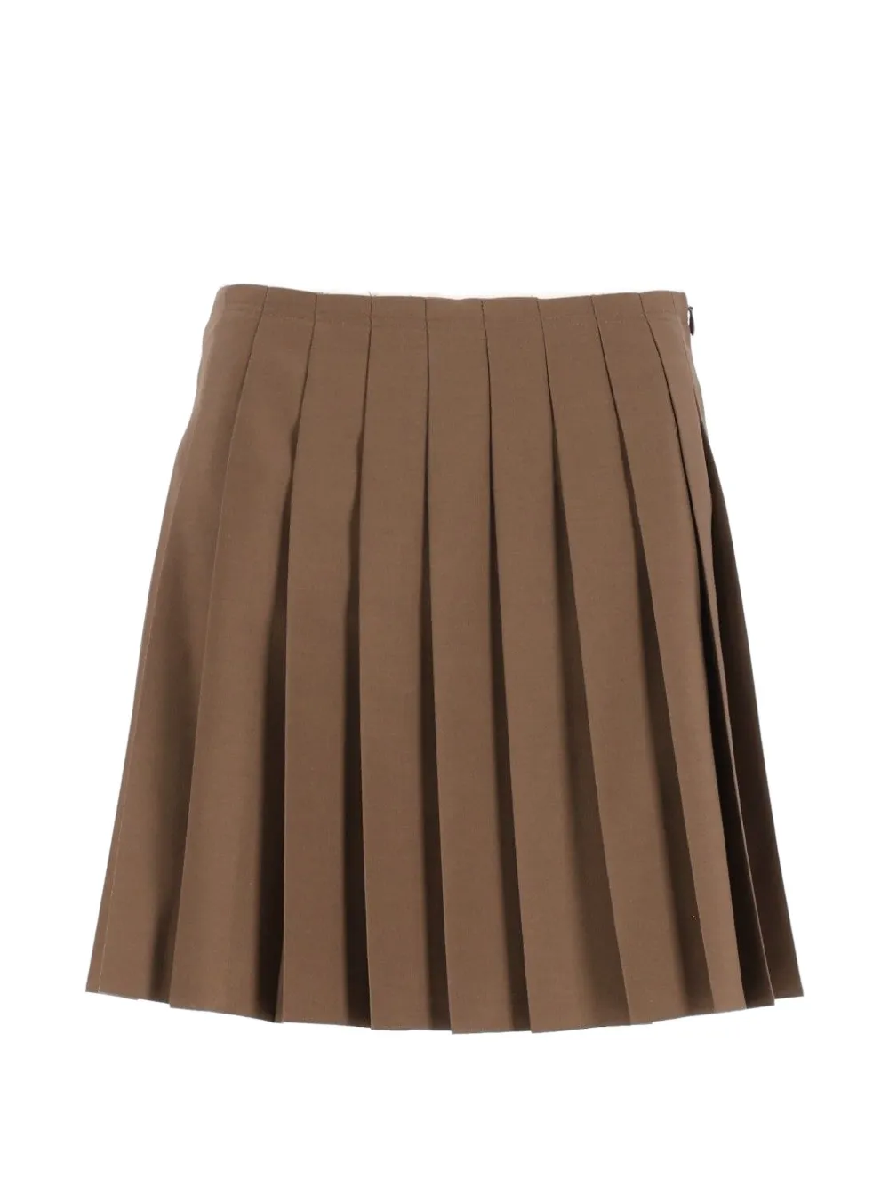 MM6 Maison Margiela pleated mini skirt - Marrone