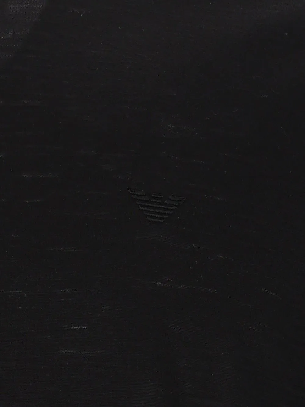 Emporio Armani T-shirt met geborduurd logo Zwart