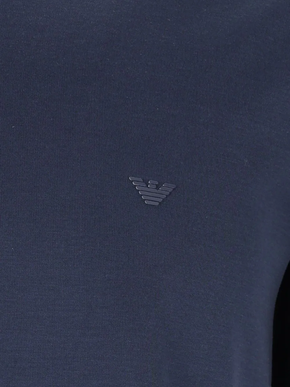 Emporio Armani Travel Essential Lyocell jersey T-shirt Blauw