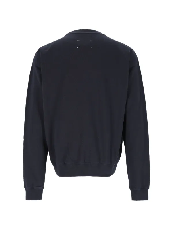 Maison Margiela Four-Stitch Sweatshirt | Blue | FARFETCH