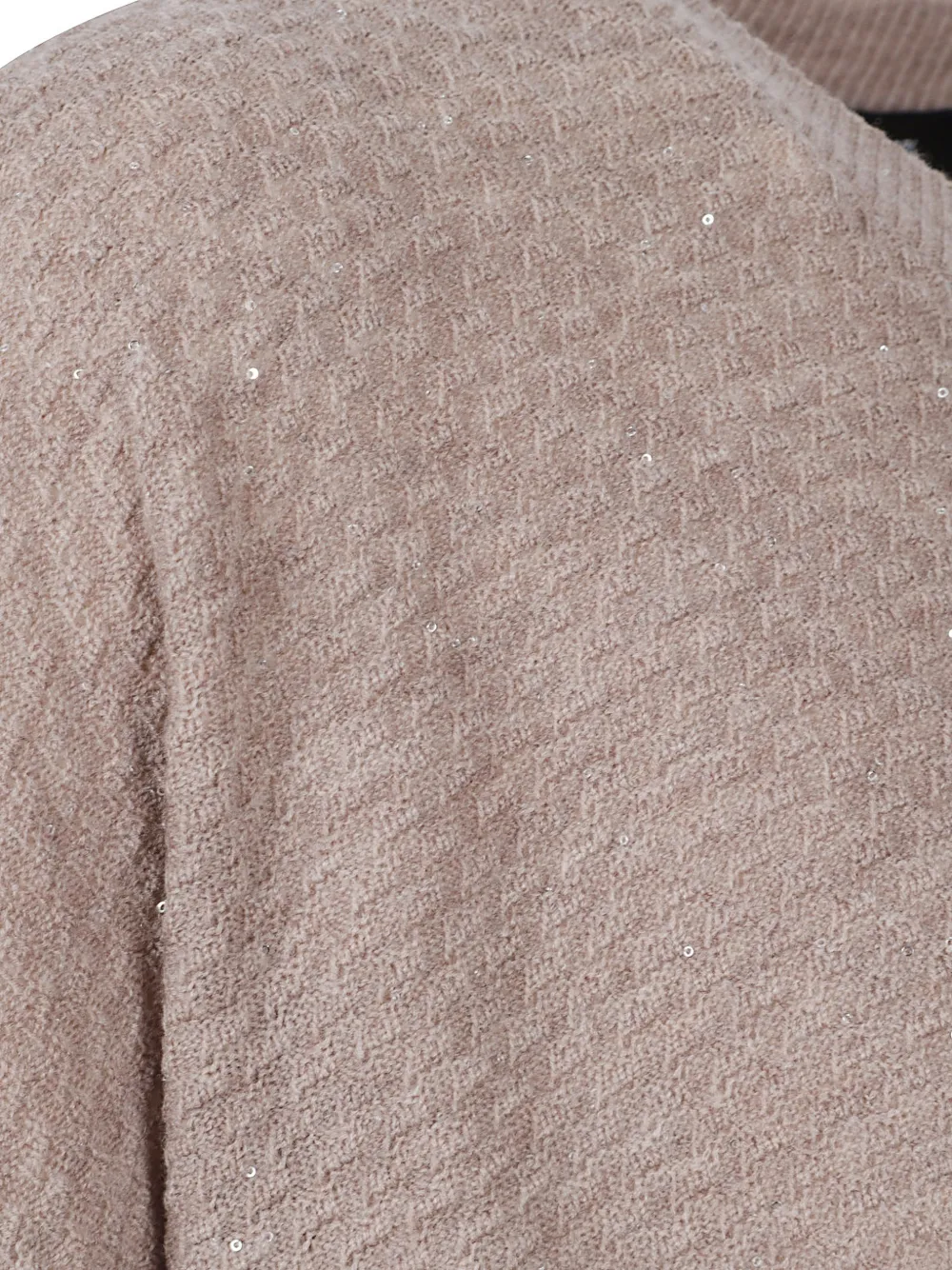 Fabiana Filippi sequin-embellished short-sleeve top Beige
