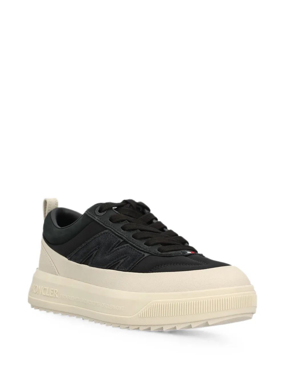 Moncler Altive nubuck & suede trainers Zwart