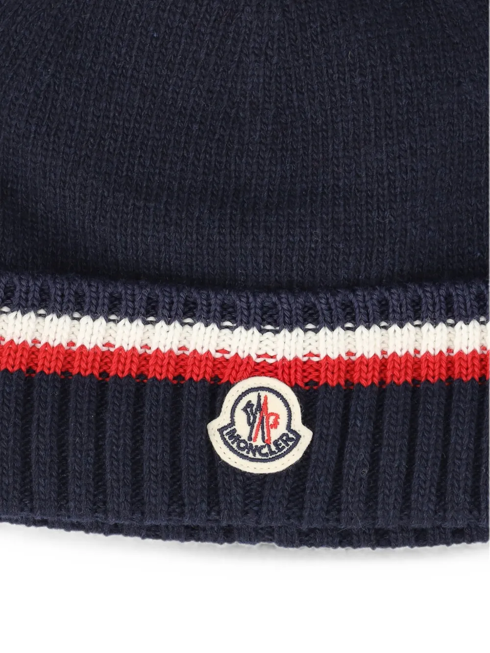 Moncler Enfant Muts met logopatch Blauw