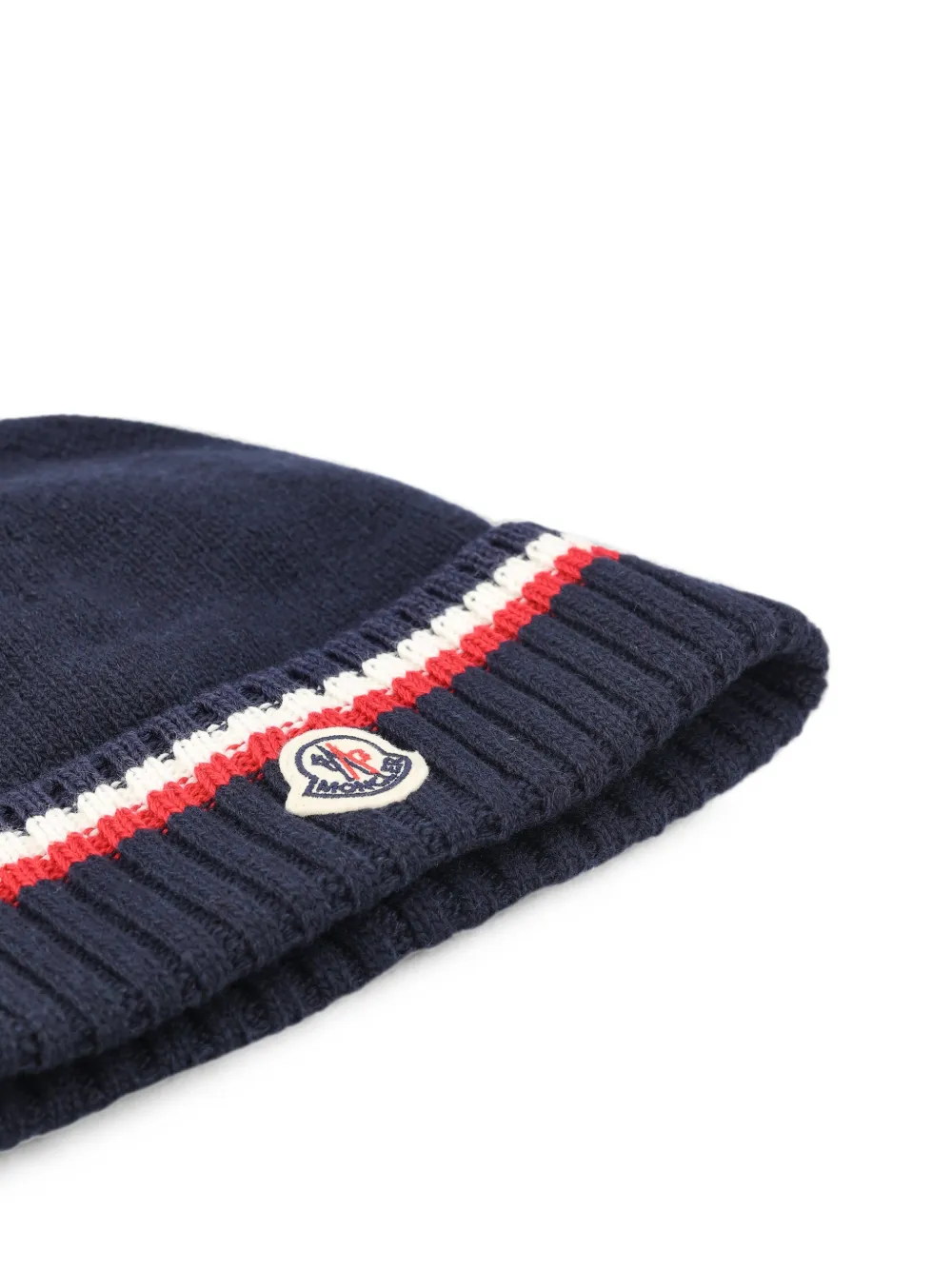 Moncler Enfant Muts met logopatch Blauw