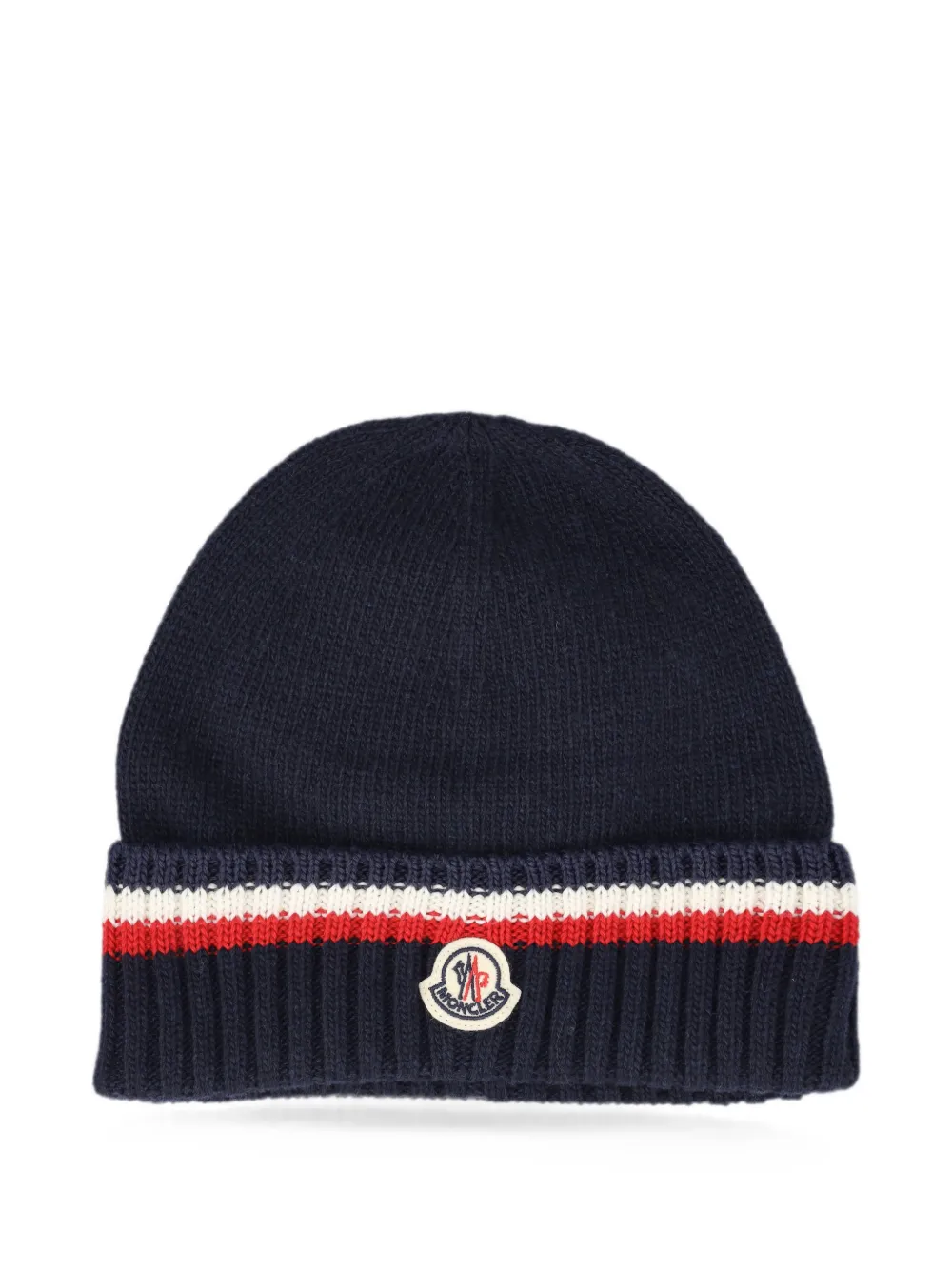 Moncler Enfant Muts met logopatch Blauw