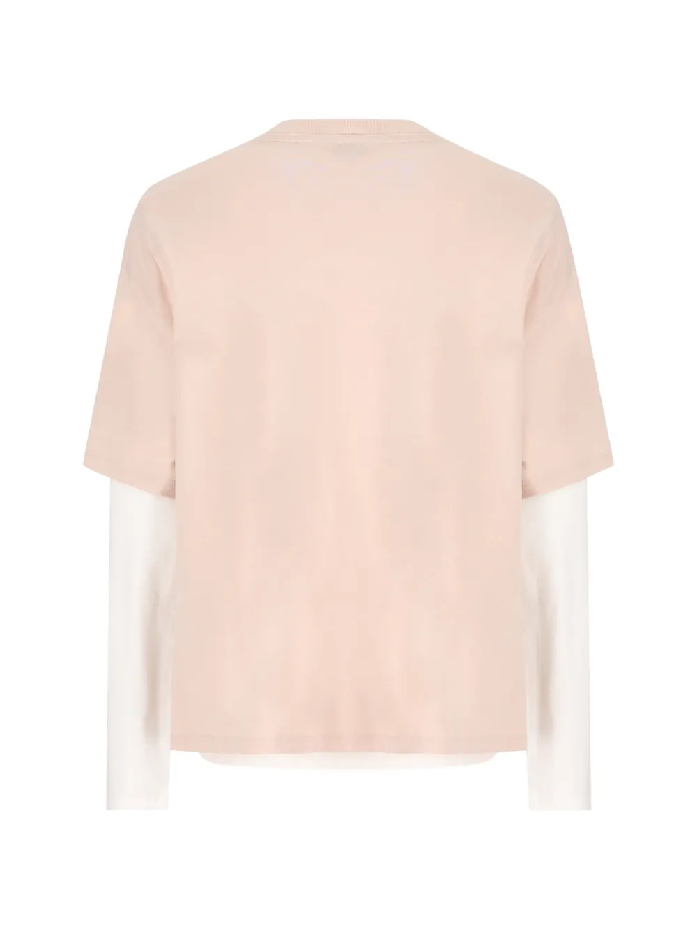 Moncler Enfant Gelaagd T-shirt met logopatch Roze