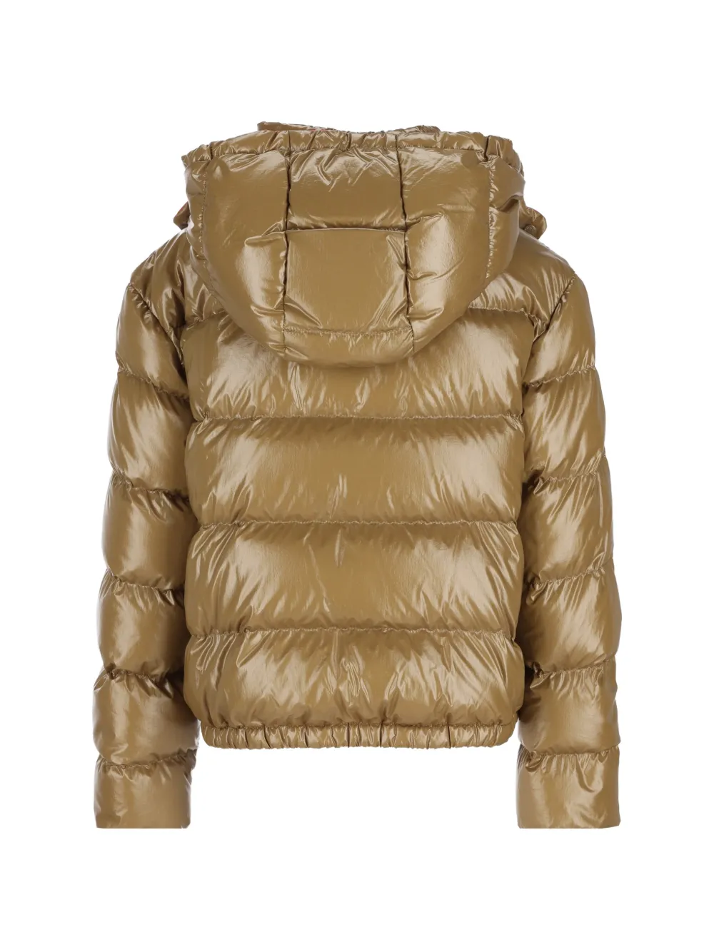 Moncler Enfant New Andro gewatteerd jack met capuchon Groen