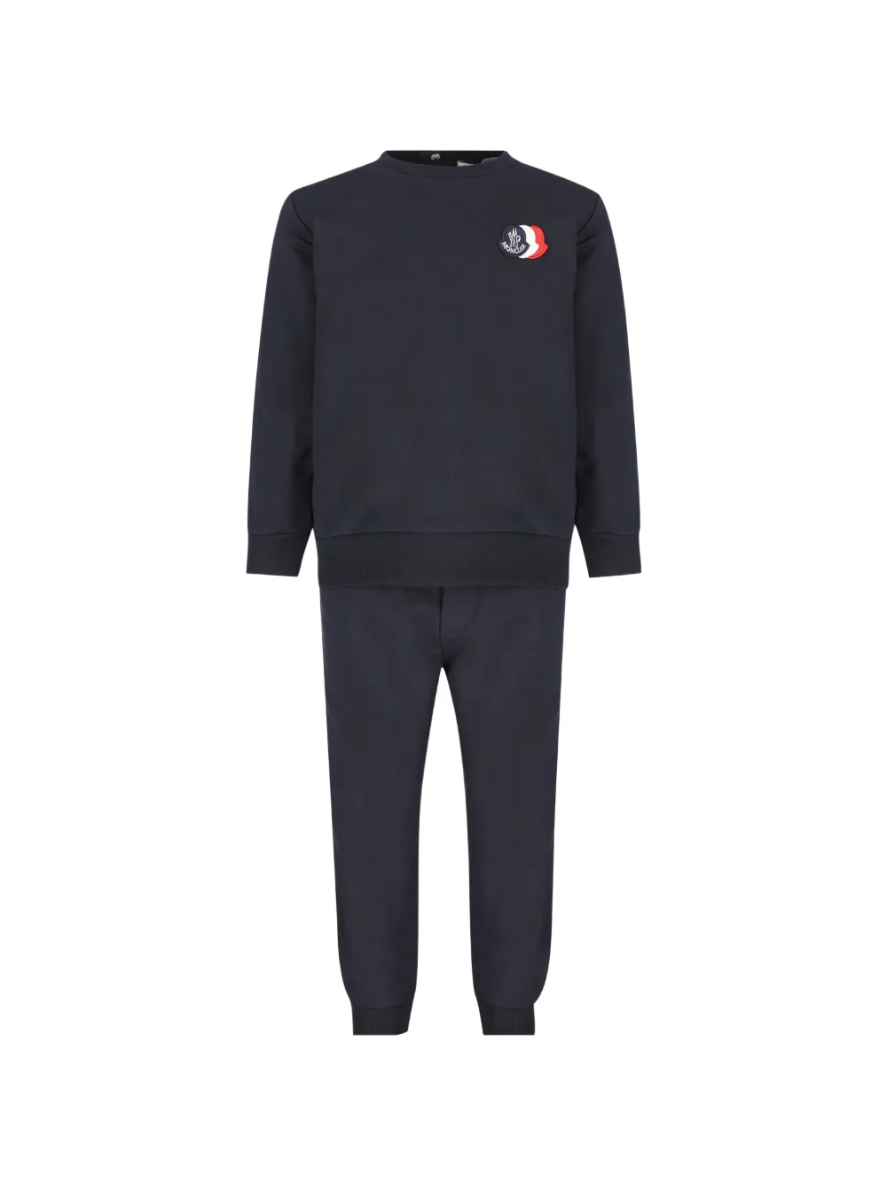 Moncler Enfant Trainingspak met logopatch Blauw