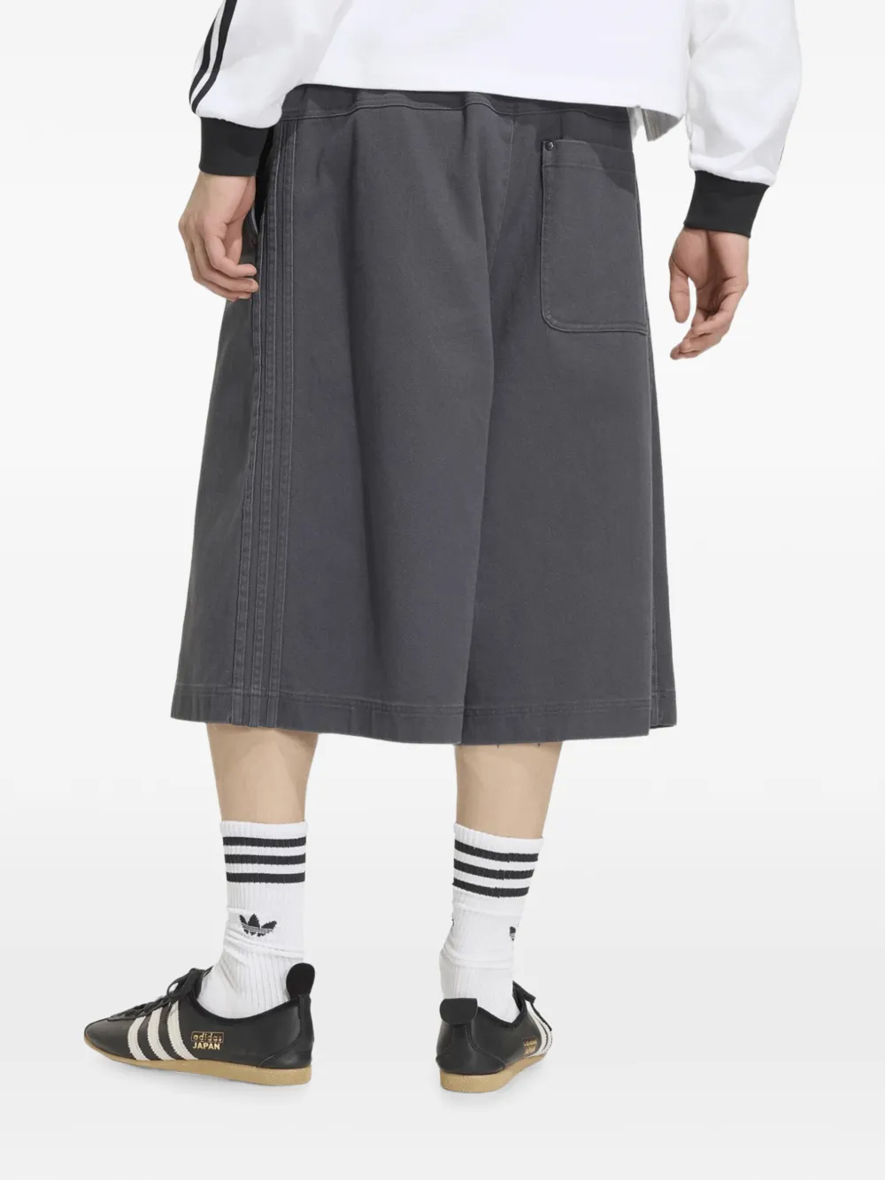 adidas pleated jorts Grijs