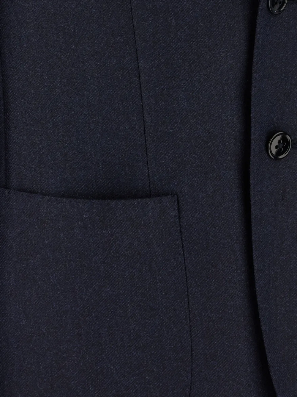 Corneliani Jack met enkele rij knopen en opgestikte zak Blauw