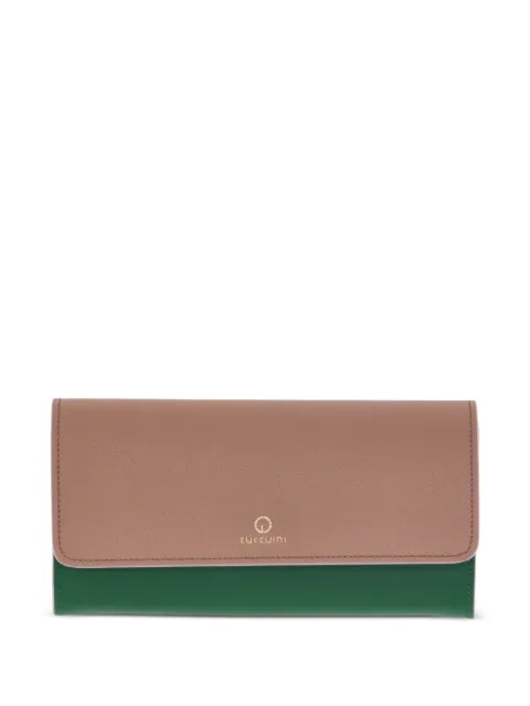 GIANNI CUCCUINI saffiano-leather foldover wallet