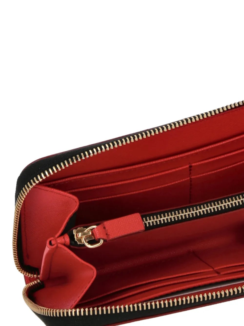 GIANNI CUCCUINI Portemonnee met logoplakkaat Rood