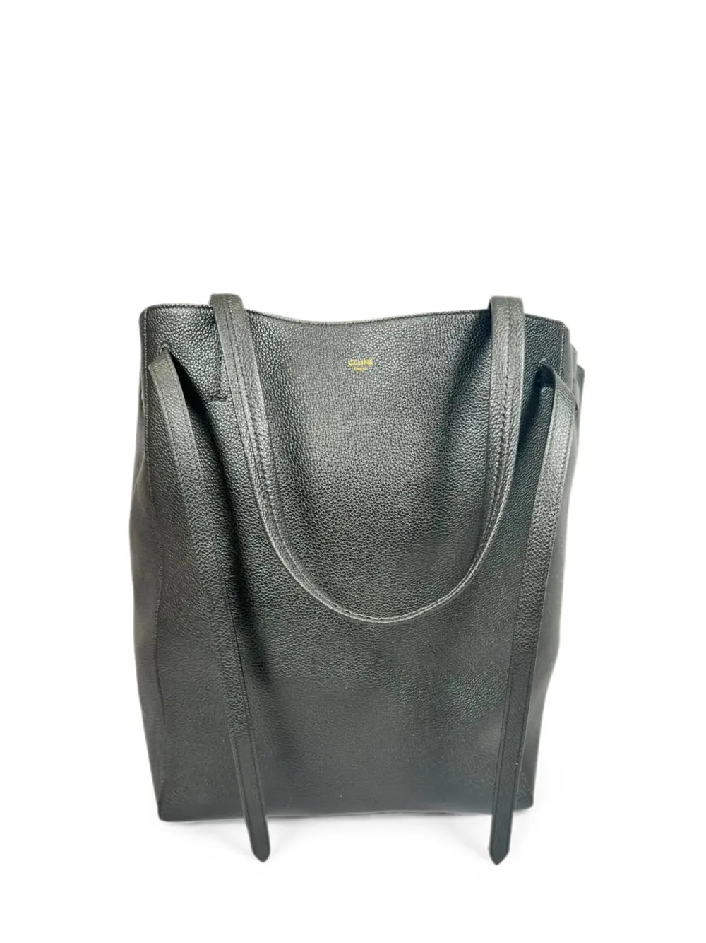 Celine Pre-Owned 2018 medium cabas phantom leather tote bag - Schwarz