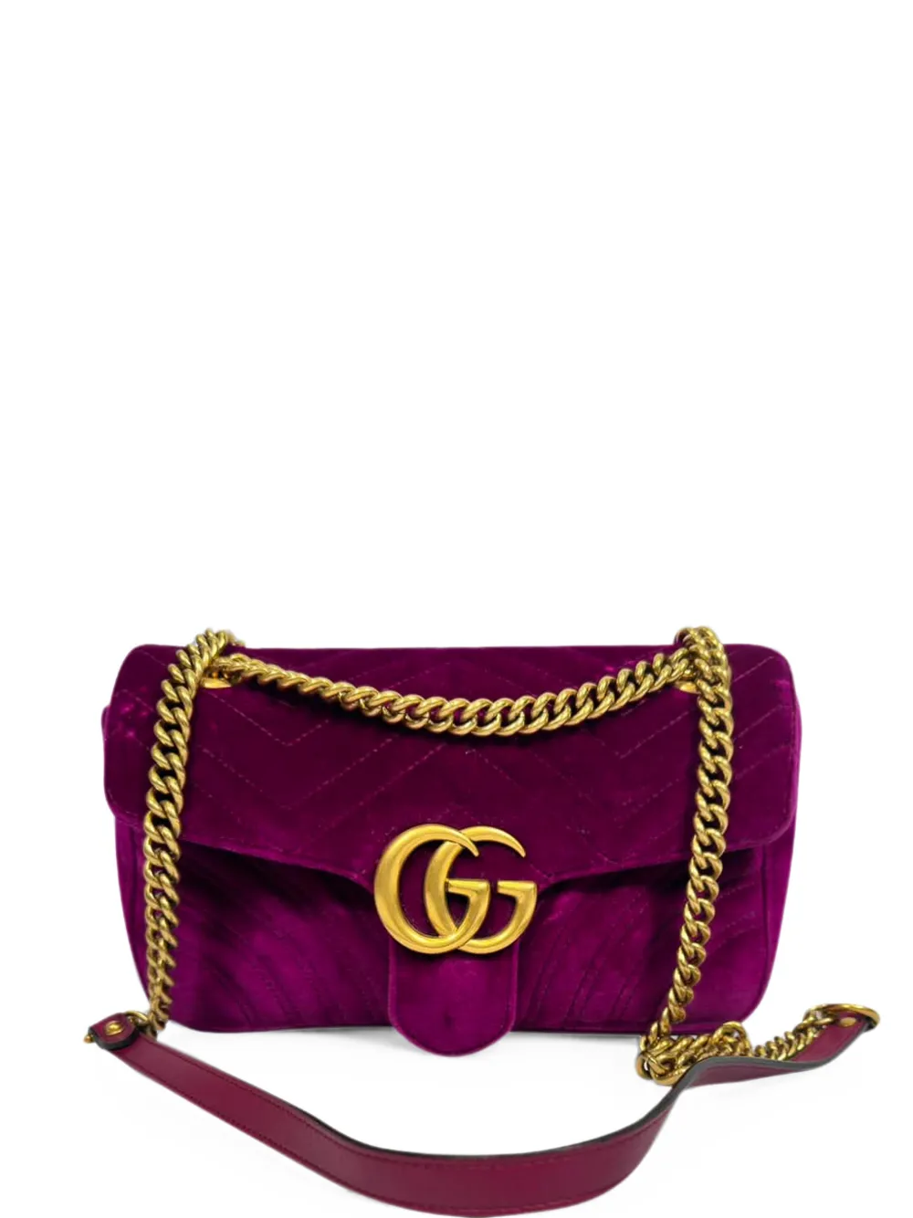 Gucci Pre-Owned GG Marmont matelassé shoulder bag - Viola