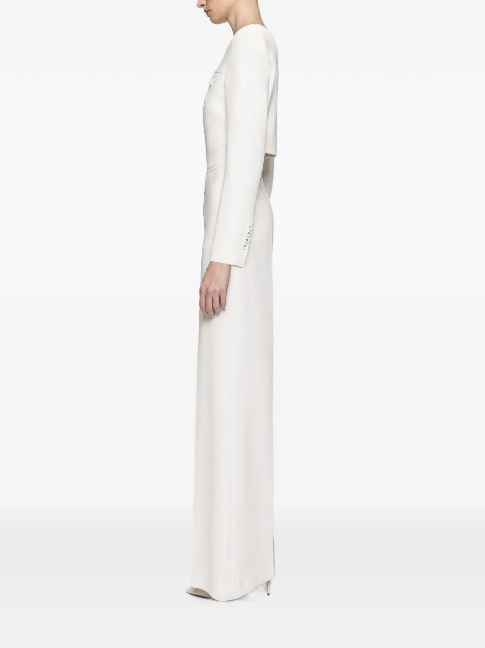 NISSA High-waist broek met wijde pijpen Wit