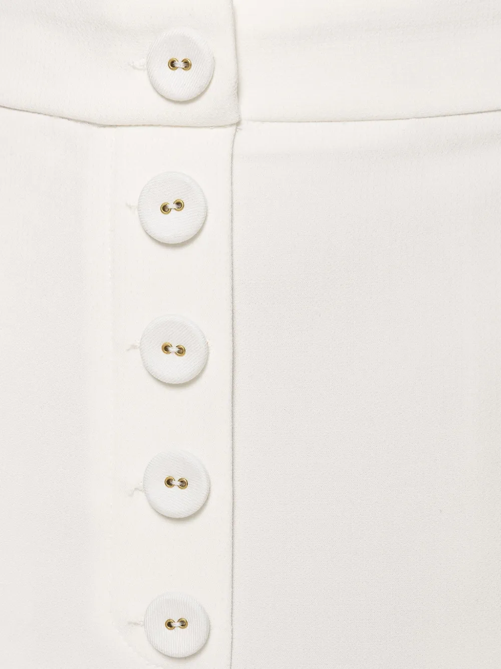 NISSA High-waist broek met wijde pijpen Wit