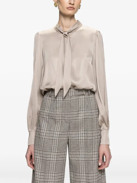 NISSA bow detail viscose shirt