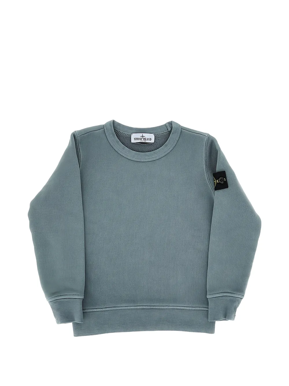 Stone Island Junior logo-patch sweatshirt - Blu