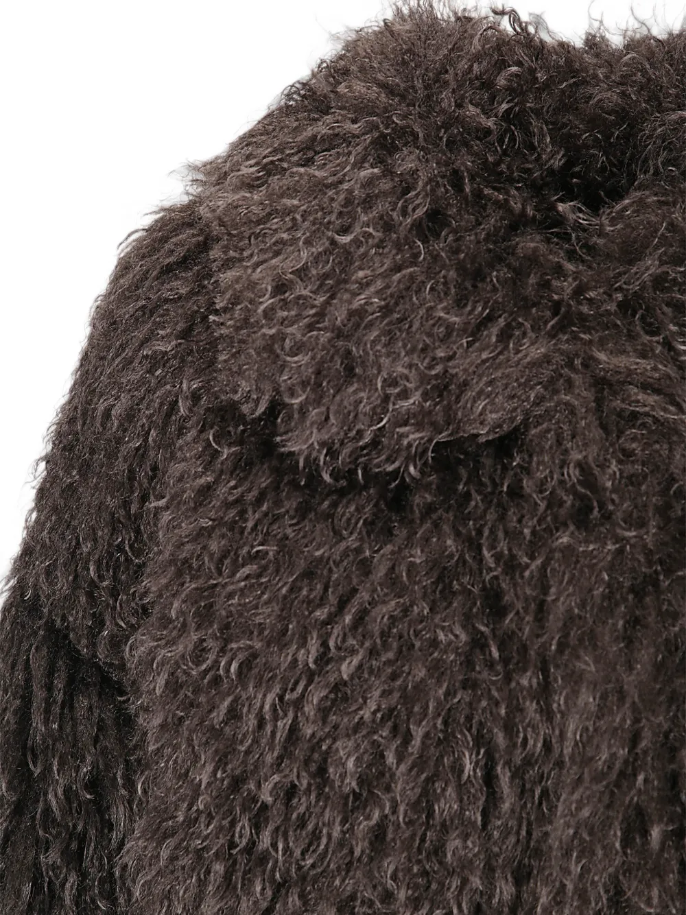 Tagliatore Jack met kraag van imitatiebont Bruin