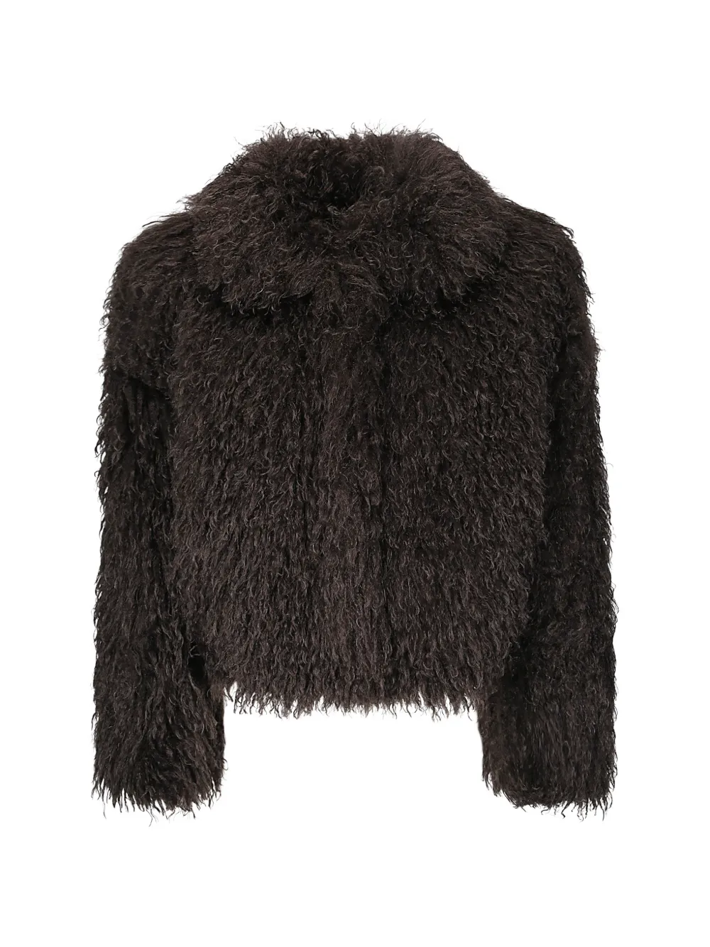 Tagliatore Jack met kraag van imitatiebont Bruin