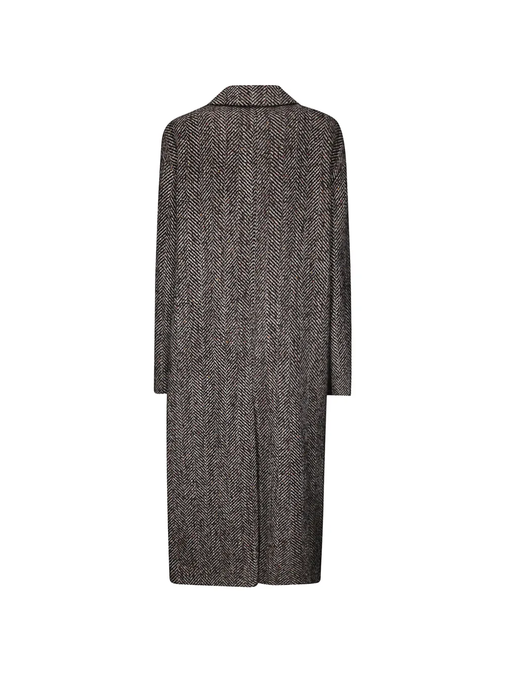 Tagliatore Linden jas met visgraat-patroon Bruin