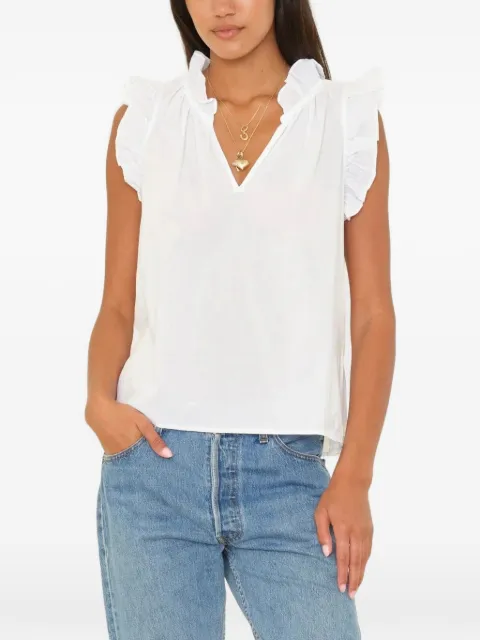 Xirena Bex ruffled cotton top