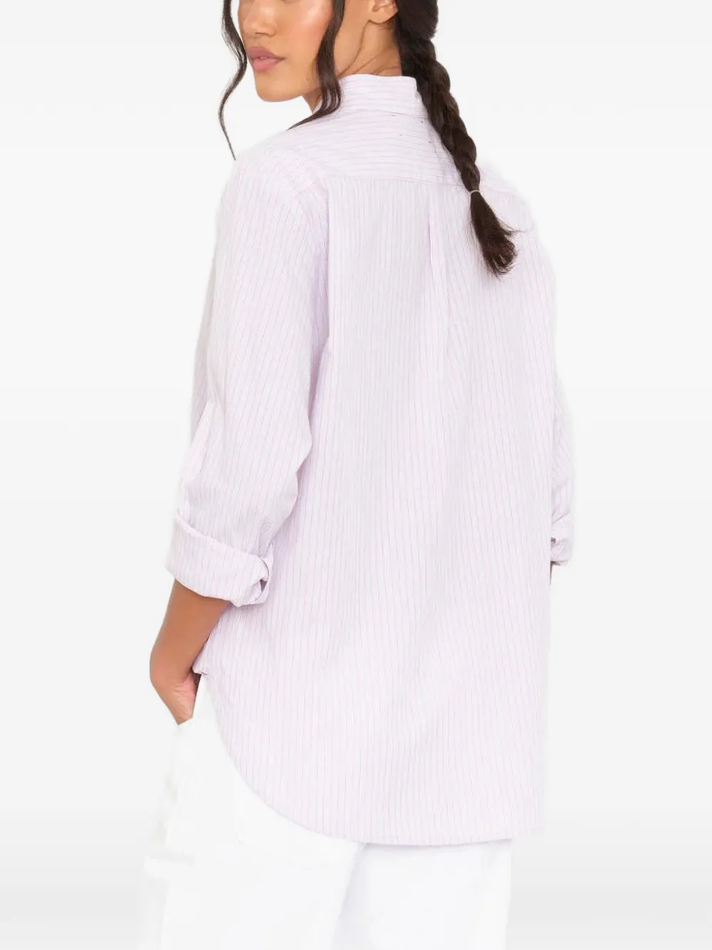 Xirena Beau gestreept blouse Grijs