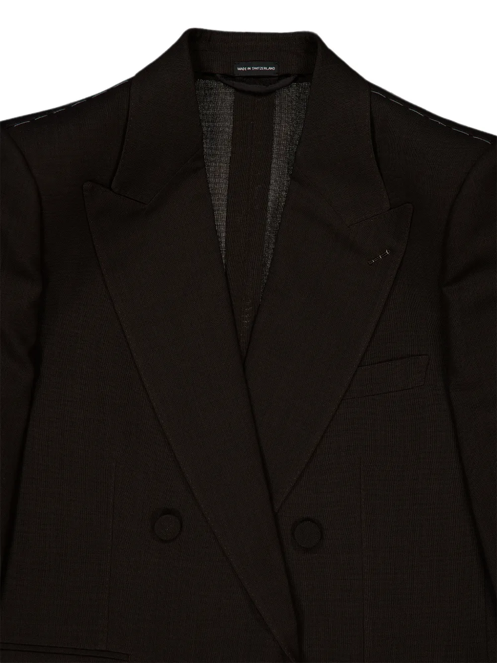 TOM FORD Double-breasted Peak-lapel Blazer in Brown, view 3