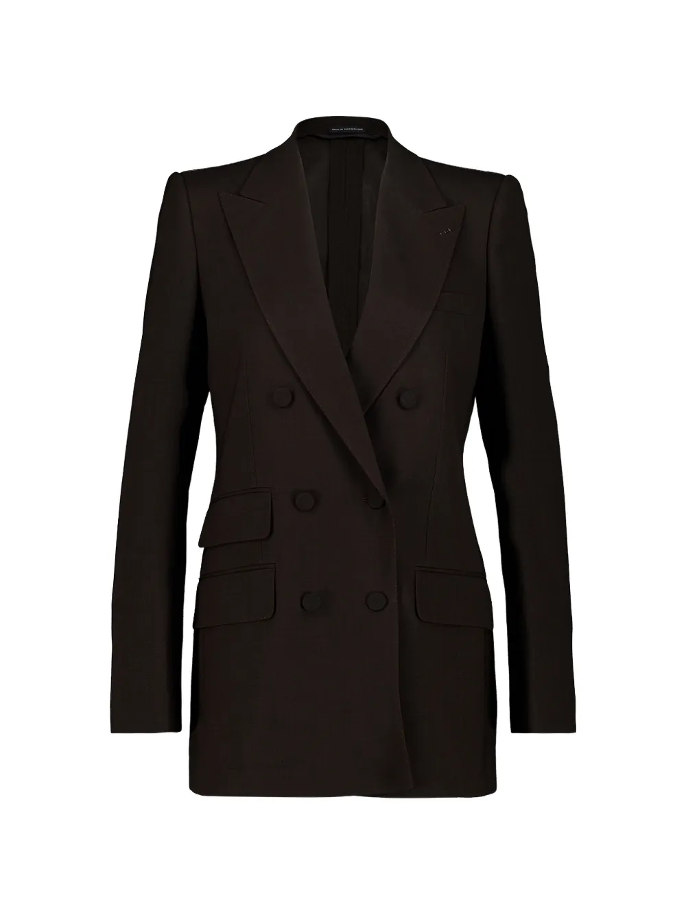 TOM FORD double-breasted peak-lapel blazer - Braun