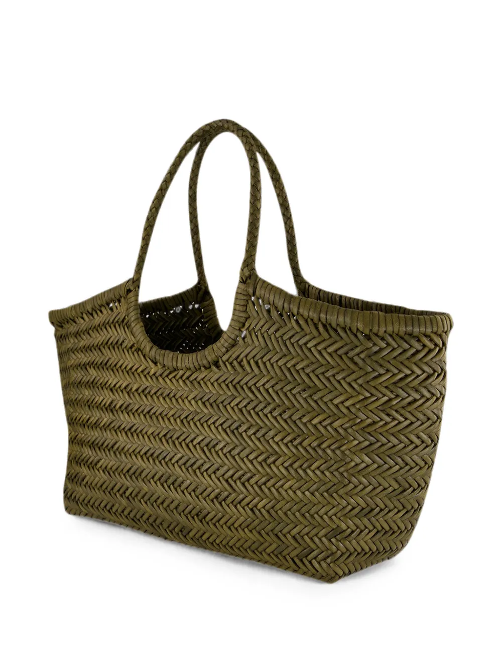 DRAGON DIFFUSION Nantucket leren shopper Groen