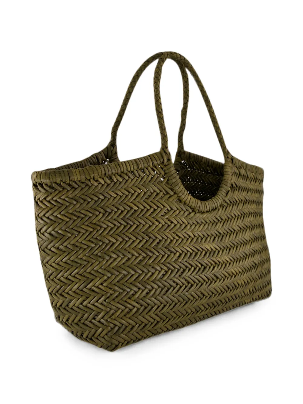 DRAGON DIFFUSION Nantucket leren shopper Groen