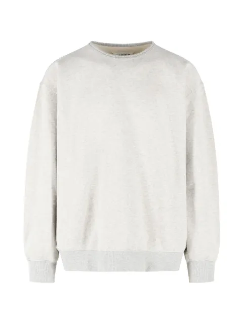 Maison Margiela denim-patchwork crew-neck sweatshirt