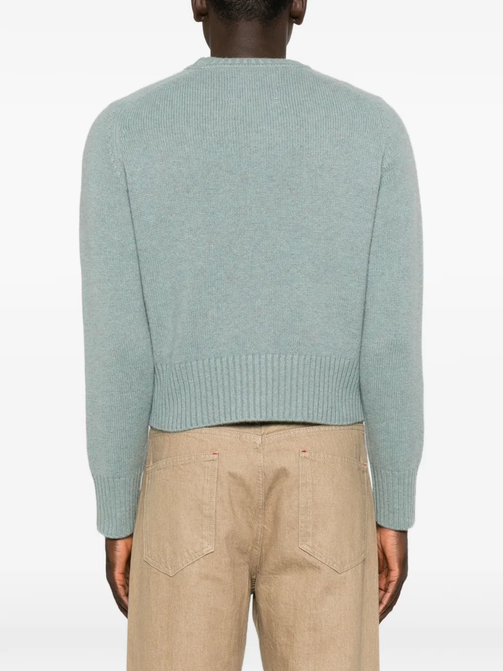 extreme cashmere Ribgebreide trui Blauw