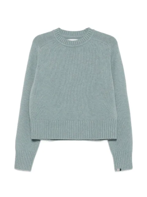 extreme cashmere ribbed-knit crew-neck sweater