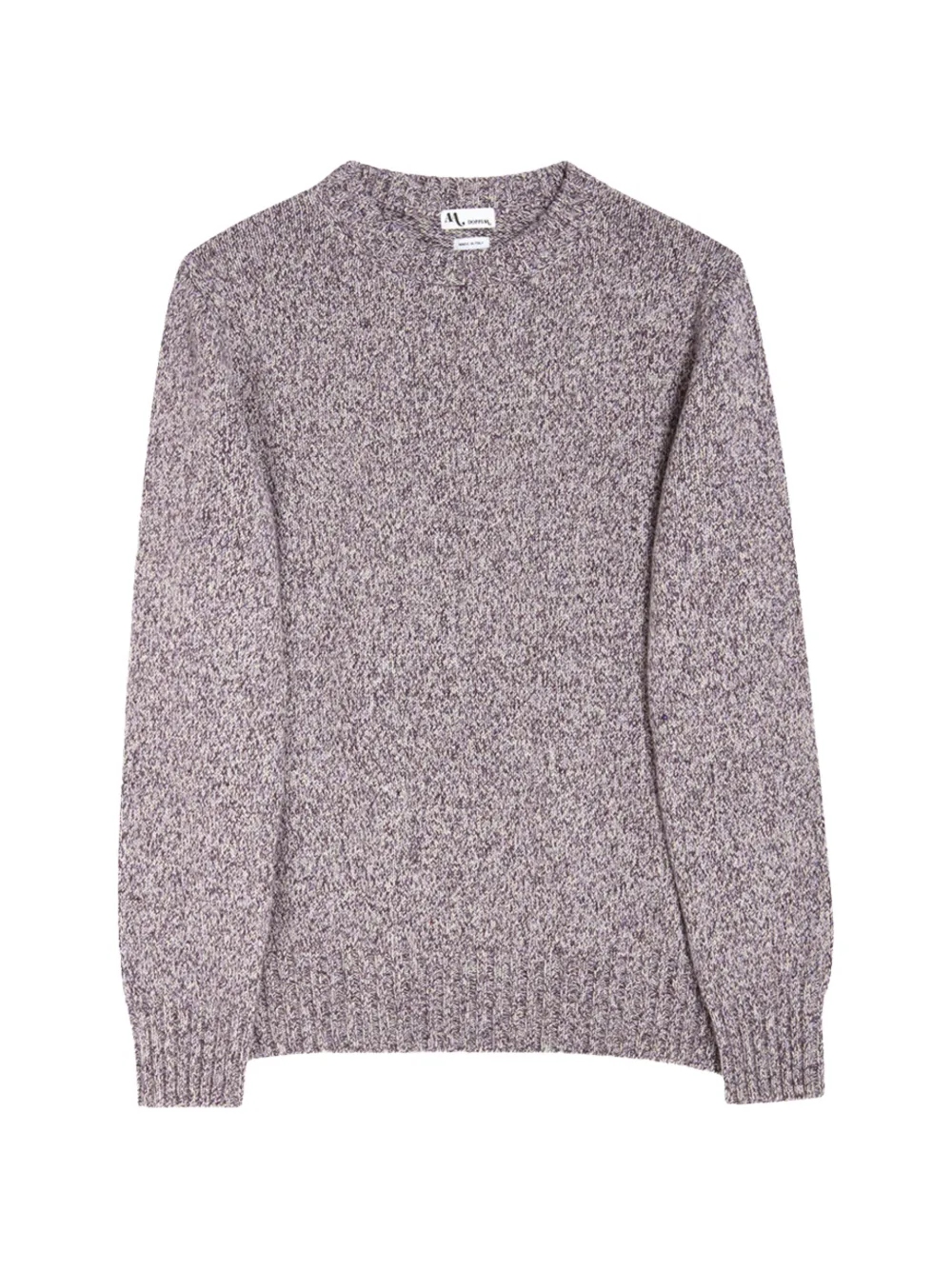 Doppiaa marl-knit crew-neck sweater - Viola