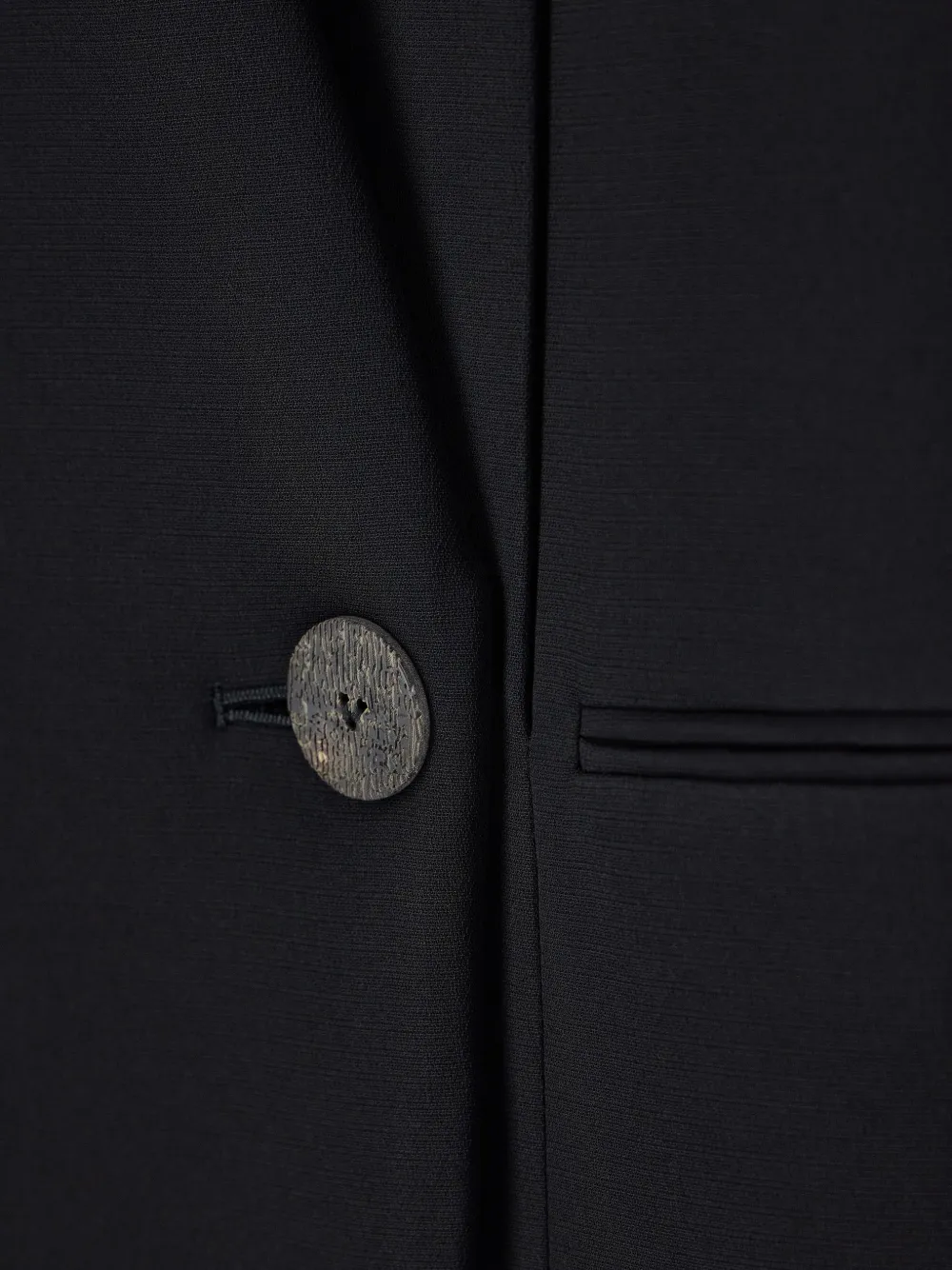 Giorgio Armani Blazer met dubbele rij knopen en plooien Zwart