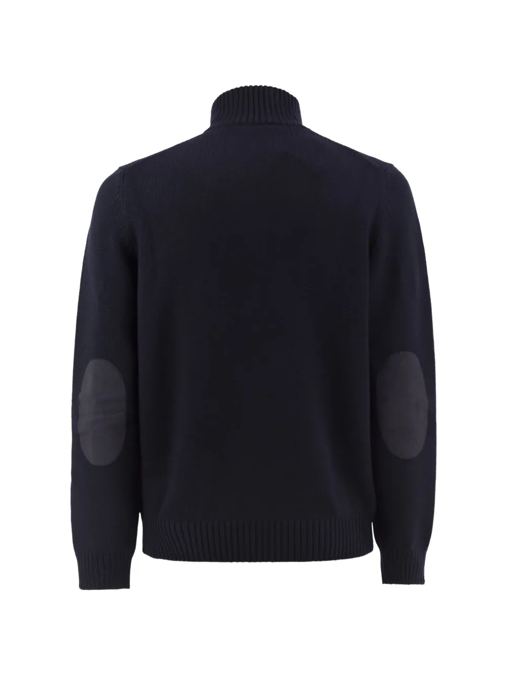 Fay Trui met haaksluiting en elleboogpatch Blauw