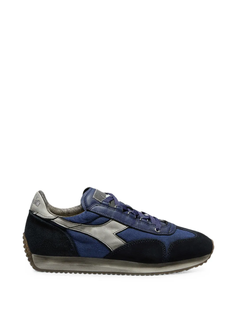 Diadora Equipe Dirty logo-embroidered panelled sneakers