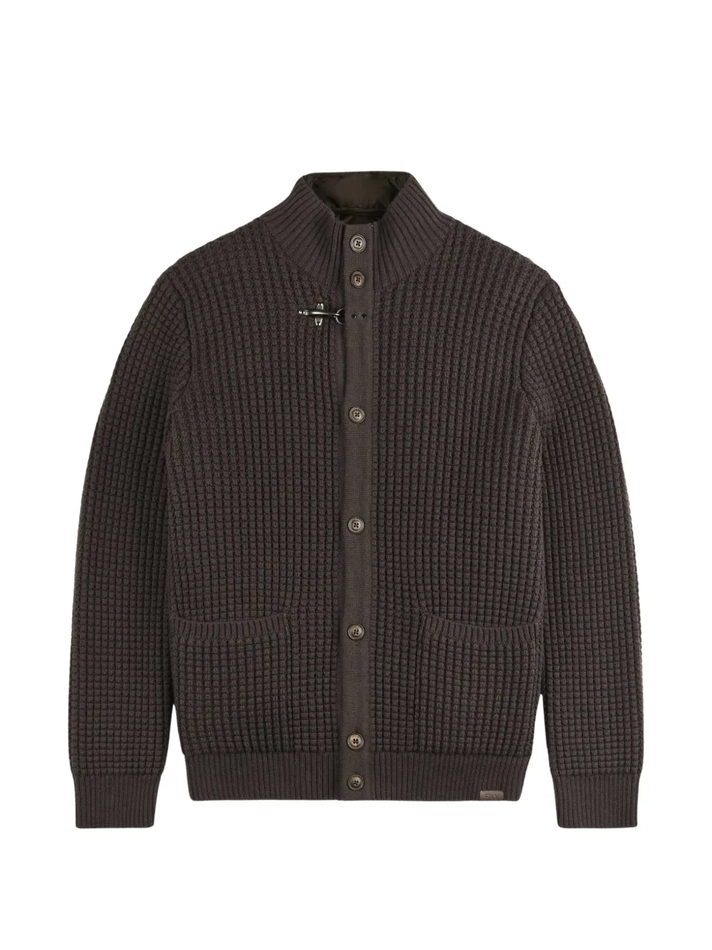 Fay 3-in-1 waffle-knit lobster-claw sweater - Marron Fay 3-in-1 waffle-knit lobster-claw sweater - Marron